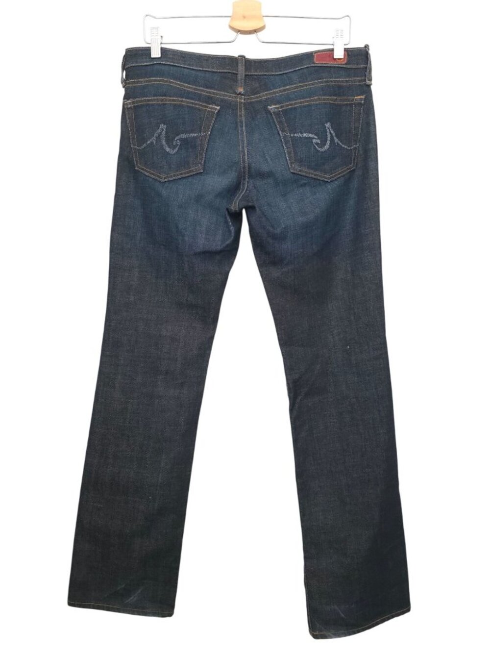 AG Adriano Goldschmied THE KISS Dark Wash Bootcut Jeans Women's 30R Made In USA - Picture 2 of 12
